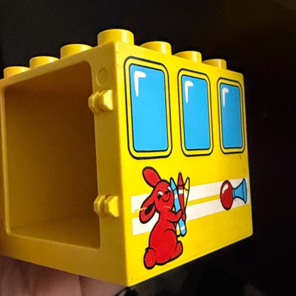Yellow Bunny Building Block Panel - duplo missing piece
